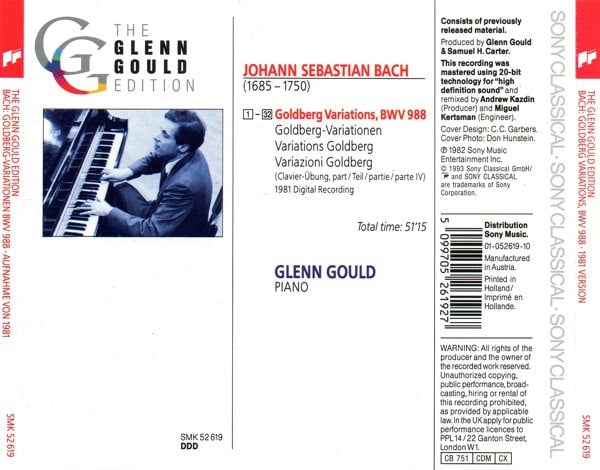 Johann Sebastian Bach, Glenn Gould-2