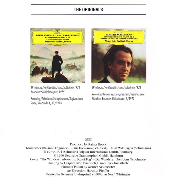 Franz Schubert / Robert Schumann, Maurizio Pollini-1