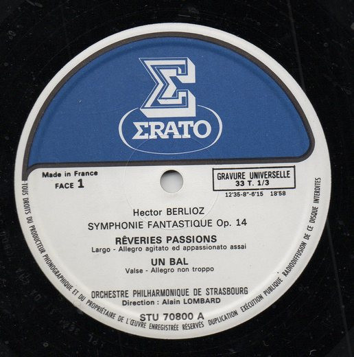 Hector Berlioz - Alain Lombard, Orchestre Philharmonique De Strasbourg-1