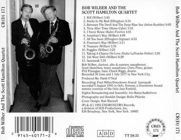 Bob Wilber And The Scott Hamilton Quartet-1