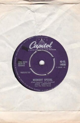 Midnight Special / She's Bad, Bad Business 7" (UK 1958):Andy Griffith