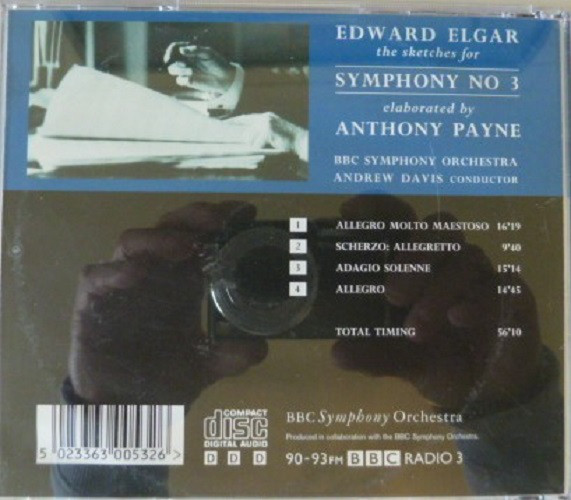 Sir Edward Elgar, Anthony Payne (2), BBC Symphony Orchestra, Andrew Davis-1