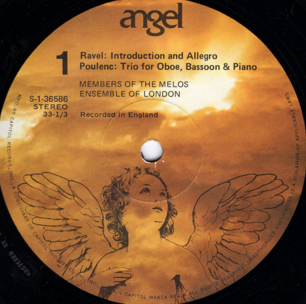 Maurice Ravel, Francis Poulenc, Jean Françaix, Melos Ensemble Of London-2