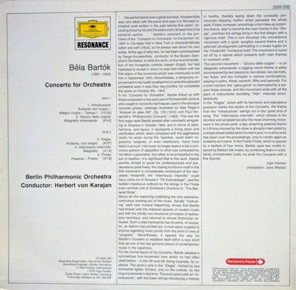 Béla Bartók, Berliner Philharmoniker, Herbert von Karajan-1