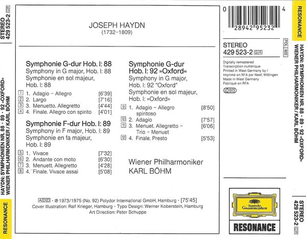 Joseph Haydn • Wiener Philharmoniker, Karl Böhm-3