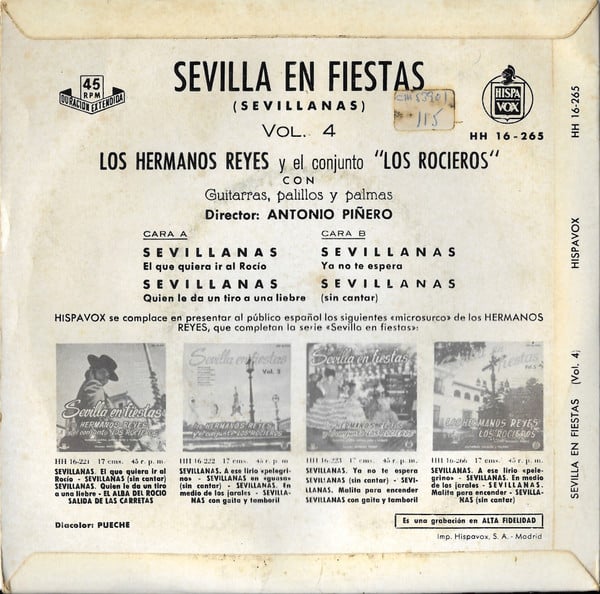 Los Hermanos Reyes Y Conjunto "Los Rocieros" Director: Antonio Piñero-1