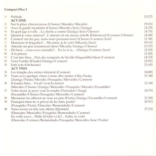Georges Bizet - Grace Bumbry · Jon Vickers · Mirella Freni · Kostas Paskalis ; Orchestre National De L'Opéra De Paris, Rafael Frühbeck De Burgos-3
