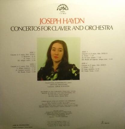 Concertos For Clavier And Orchestra 2xLP (CZE 1975):Joseph Haydn - Image 2