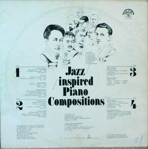 Jazz Inspired Piano Compositions 2xLP (CZE 1975):Peter Toperczer - Image 2