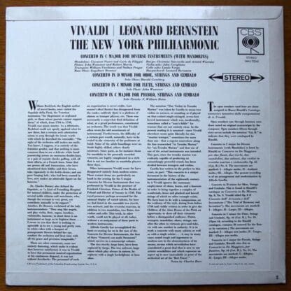 Vivaldi LP (UK 1960):Vivaldi - Image 2