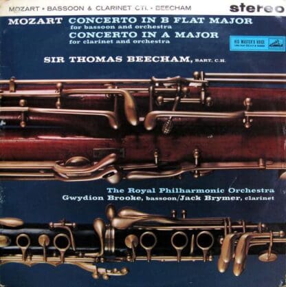 Mozart Concerto's In B Flat Major, K.191 / In A Major, K.622 LP (UK 1960):Mozart