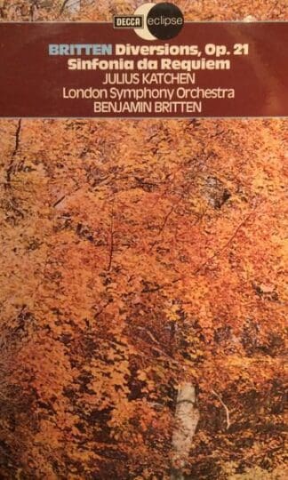 Diversions For Piano (Left Hand) And Orchestra / Sinfonia Da Requiem Op.20 LP (UK 1977):Britten