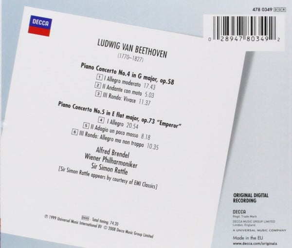 Ludwig van Beethoven / Alfred Brendel, Sir Simon Rattle, Wiener Philharmoniker-1