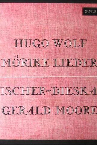 Mörike Lieder 3xLP BOX (UK):Hugo Wolf