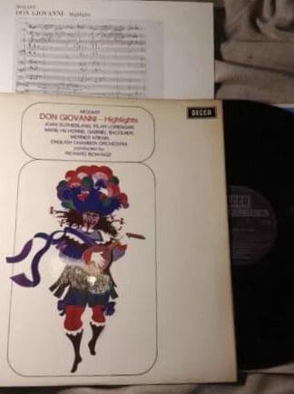 Don Giovanni Highlights LP (UK 1977):Joan Sutherland