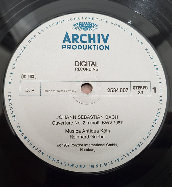 Johann Sebastian Bach, Musica Antiqua Köln, Reinhard Goebel-4