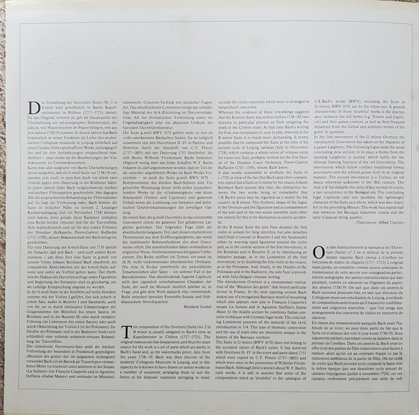 Johann Sebastian Bach, Musica Antiqua Köln, Reinhard Goebel-2