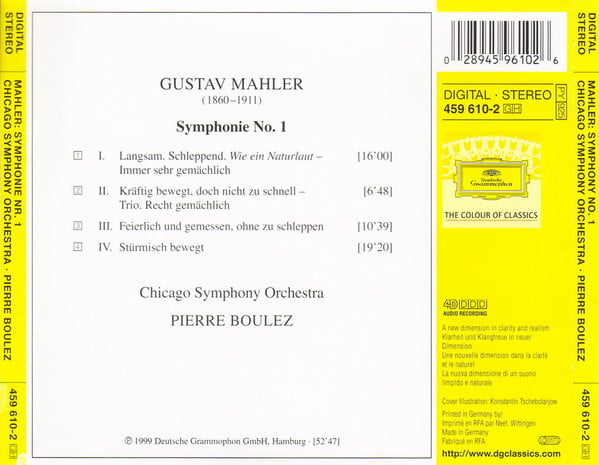 Gustav Mahler ∙ Chicago Symphony Orchestra ∙ Pierre Boulez-1