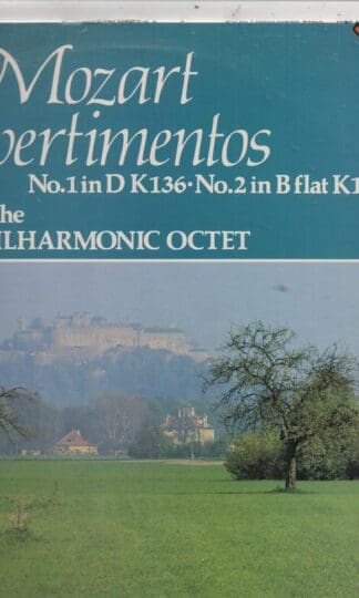 Mozart Divertimentos No.1 In D K136.No.2 In B Flat K137 LP (UK 1980):Mozart