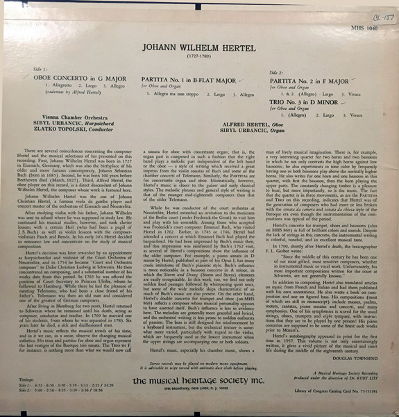 Alfred Hertel, Sibyl Urbancic, Wiener Kammerorchester, Zlatko Topolski-1