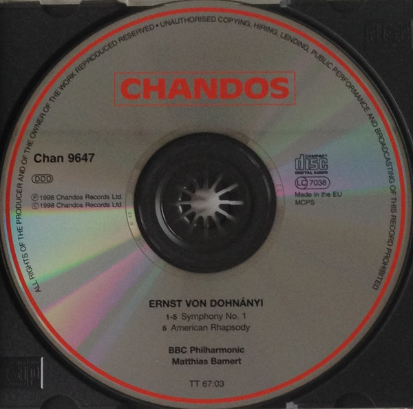 Ernst von Dohnányi - BBC Philharmonic, Matthias Bamert-2