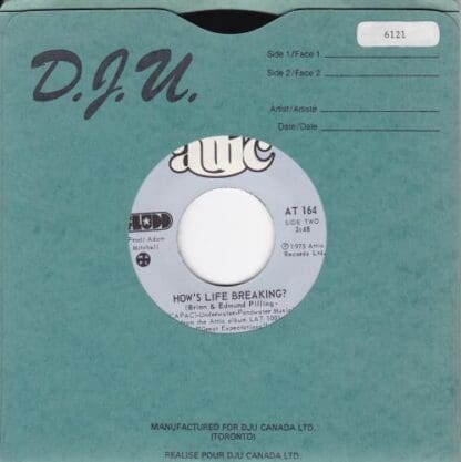 With You / How's Life Breaking? 7" (CAN 1977):Brian Pilling; Edmund Pilling - Image 2