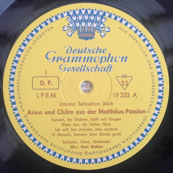 Johann Sebastian Bach / Irmgard Seefried • Hertha Töpper • Ernst Haefliger • Kieth Engen • Dietrich Fischer-Dieskau • Dirigent: Karl Richter-2