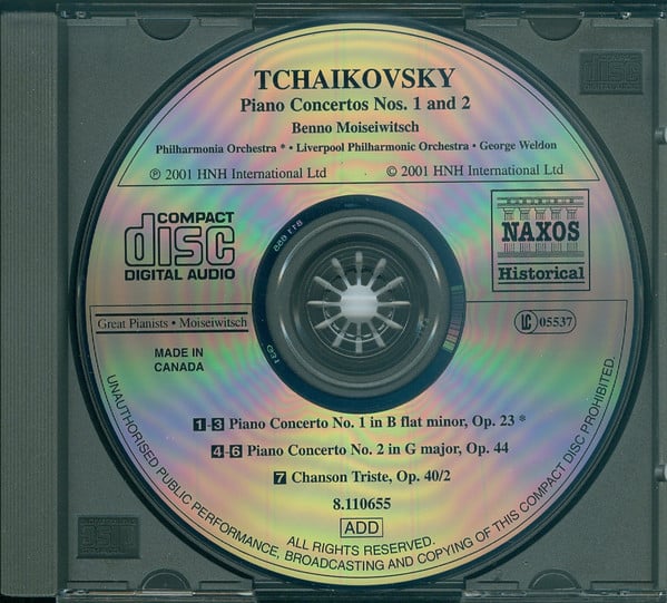 Benno Moiseiwitsch / Pyotr Ilyich Tchaikovsky-2