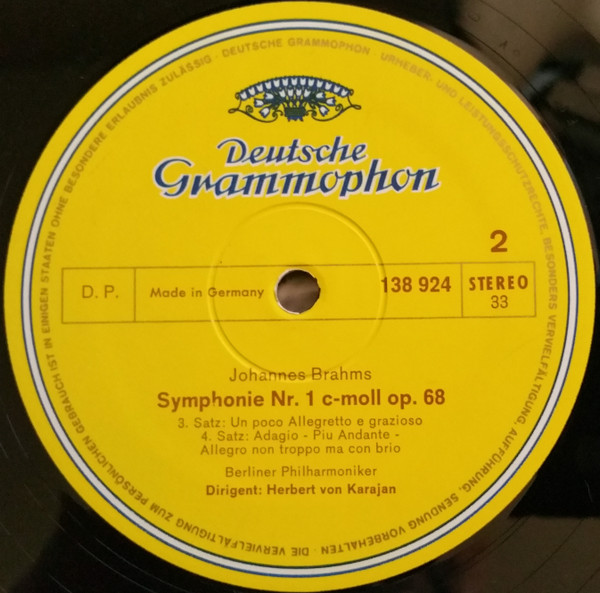 Johannes Brahms, Herbert von Karajan, Berliner Philharmoniker-3