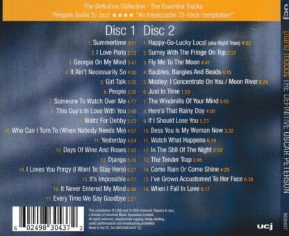 Piano Moods - The Definitive Oscar Peterson:Oscar Peterson - Image 2