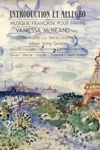 Introduction Et Allegro / Musique Francaise Pour Harp LP (GER 1988):Vanessa McKeand