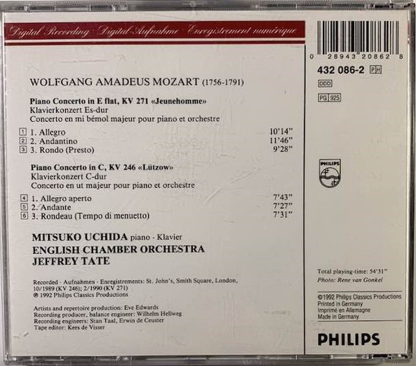 Wolfgang Amadeus Mozart, Mitsuko Uchida, Jeffrey Tate, English Chamber Orchestra-2
