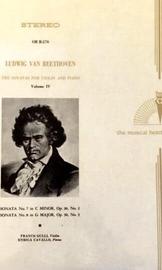 The Sonatas For Violin And Piano, Vol. IV LP (US):Ludwig van Beethoven