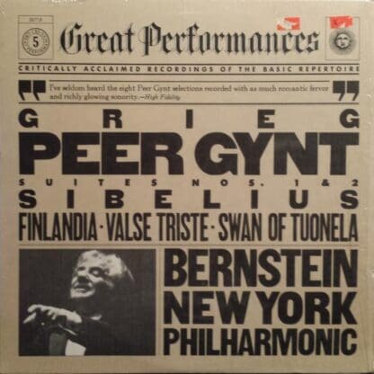 Peer Gynt Suites No. 1 & 2 / Valse Triste, Finlandia, The Swan Of Tuonela LP (US 1981):Leonard Bernstein