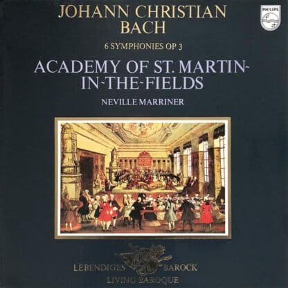 6 Symphonies Op. 3 LP (HOL):Johann Christian Bach