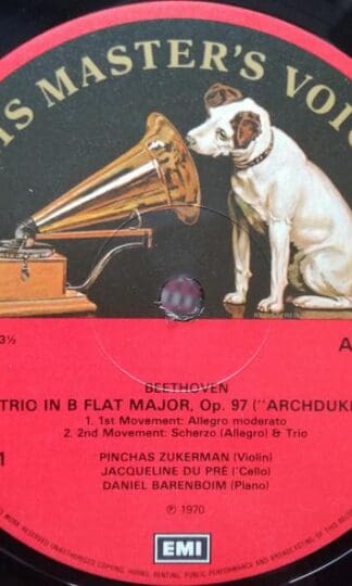 The "Archduke" Trio LP (UK):Beethoven