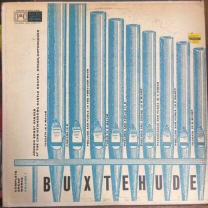 Complete Organ Works Volume I LP (US):Buxtehude