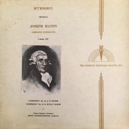 Complete Symphonies Volume XIV LP (US):Joseph Haydn