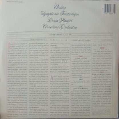 Symphonie Fantastique LP (US 1980):Berlioz - Image 2