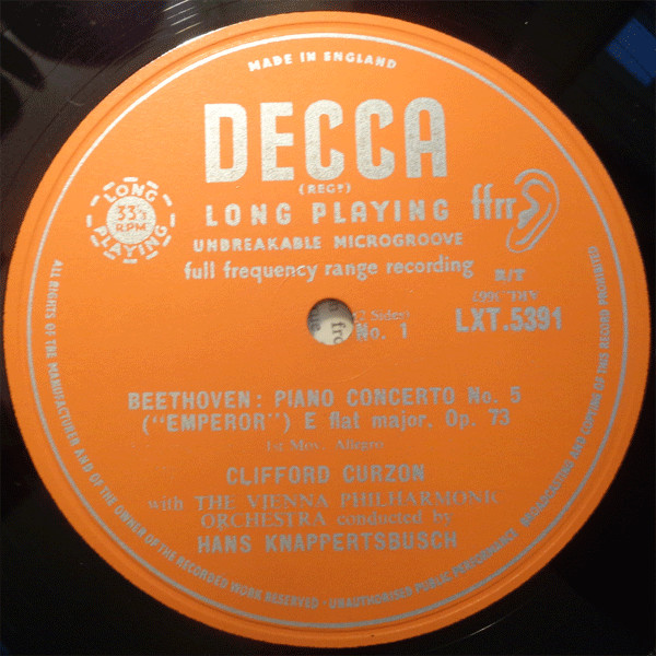 Clifford Curzon, Ludwig van Beethoven, Wiener Philharmoniker ∙ Hans Knappertsbusch-2