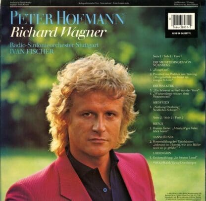 Peter Hofmann Sings Richard Wagner LP (US 1983):Peter Hofmann - Image 2