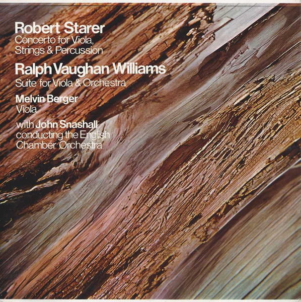 Robert Starer / Ralph Vaughan Williams, Melvin Berger, John Snashall, English Chamber Orchestra-0