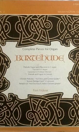 Complete Pieces For Organ, Volume 2 LP (US):Buxtehude