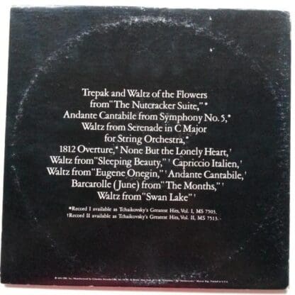 The Greatest Hits Album 2xLP (US 1972):Tchaikovsky - Image 2