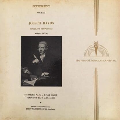 Complete Symphonies Volume XXXIII LP (US):Joseph Haydn