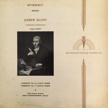 Complete Symphonies Volume XXXIV LP (US):Joseph Haydn