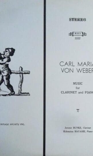 Music For Clarinet And Piano:Carl Maria Von Weber