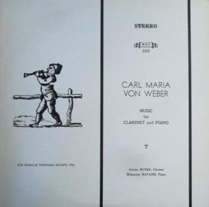 Music For Clarinet And Piano:Carl Maria Von Weber