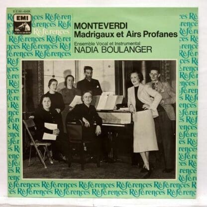 Madrigaux Et Airs Profanes LP (FRA):Monteverdi