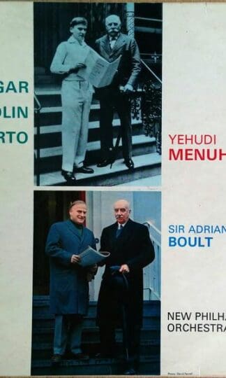 Violin Concerto In B Minor, Op. 61 LP (UK):Yehudi Menuhin